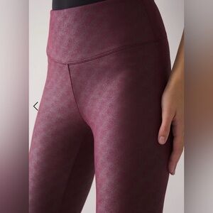 WHBM Runway Leggings Burgundy Snake